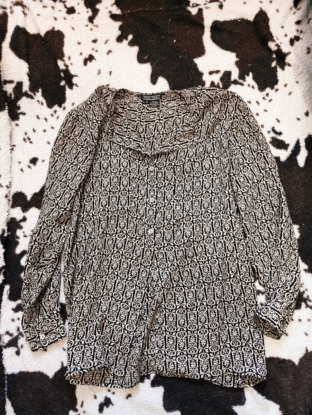 WOMEN'S 80'S/90'S SILK BLOUSE - MULTI